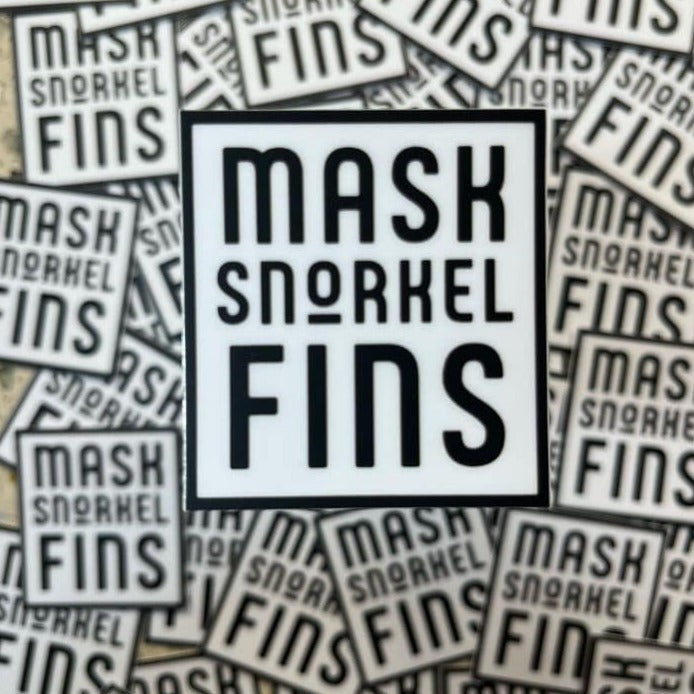 Mask - Snorkel - Fins Sticker