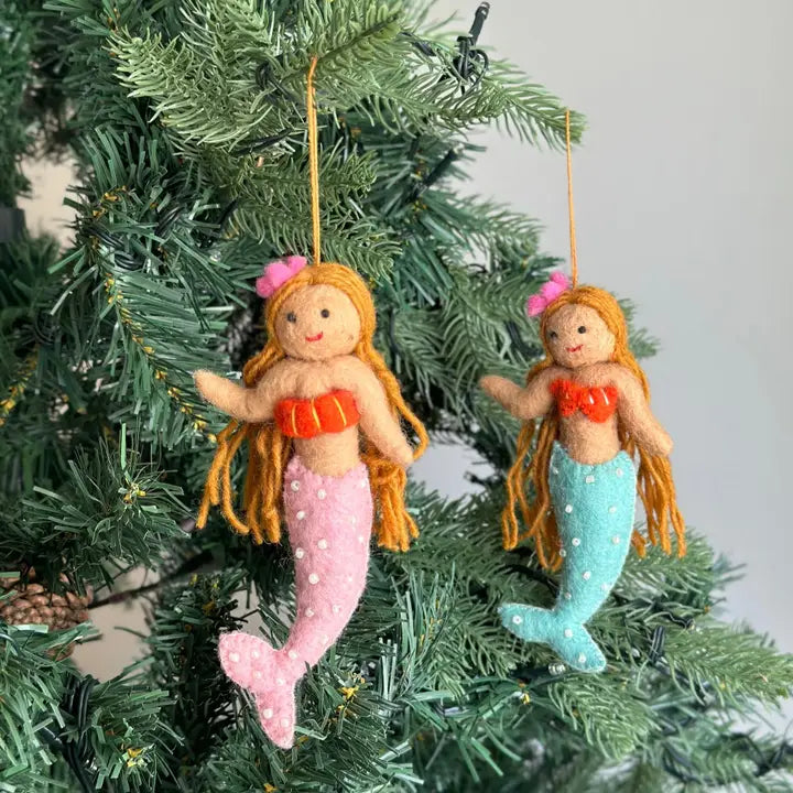 Felt Silk Springs Mermaid Ornament