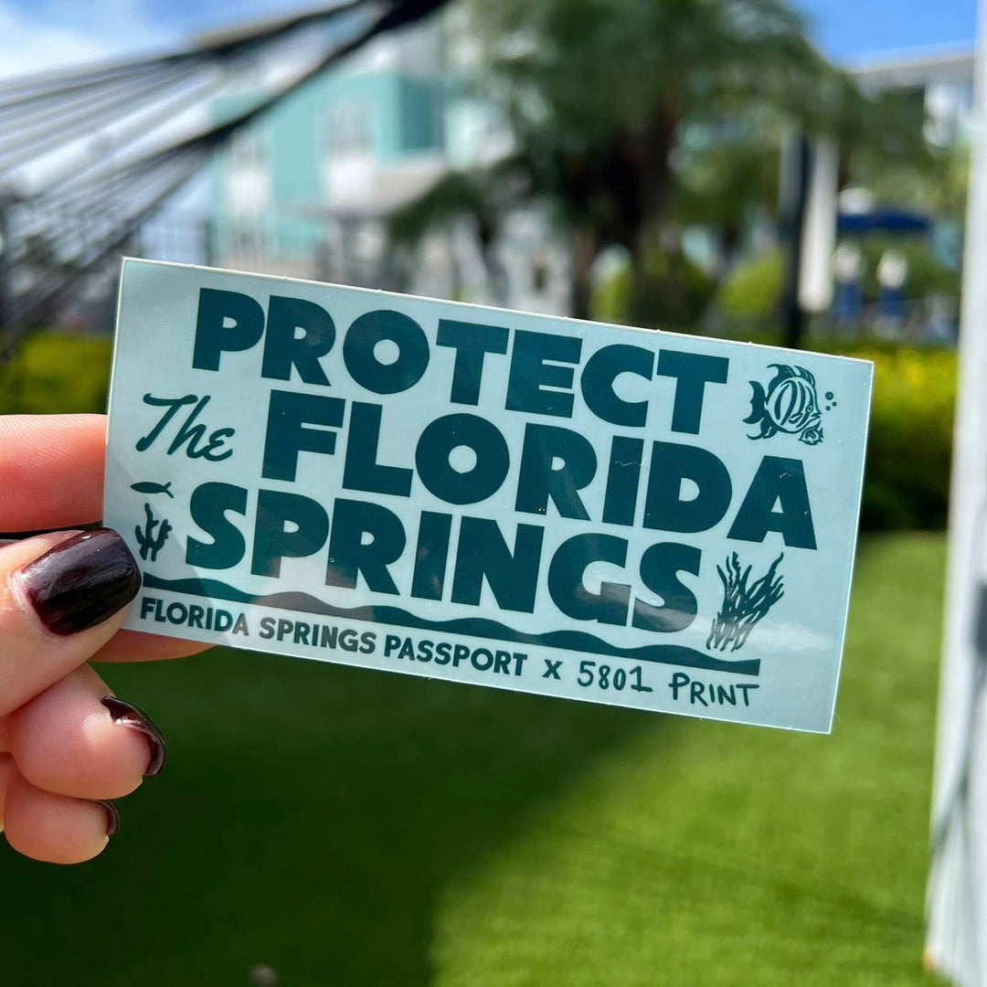 Protect The Florida Springs Sticker