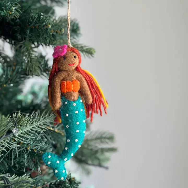 Felt Silk Springs Mermaid Ornament