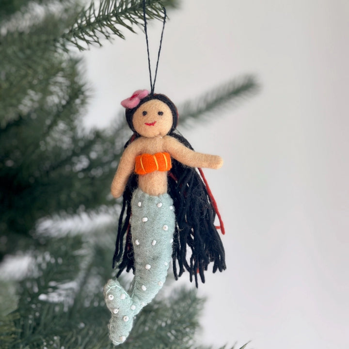 Felt Silk Springs Mermaid Ornament