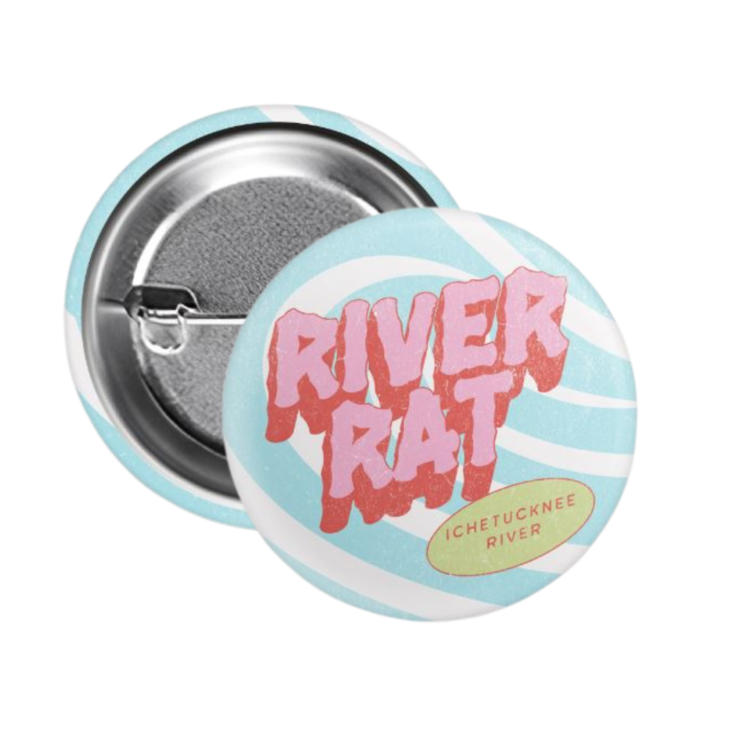 River Rat | Round Button Pin