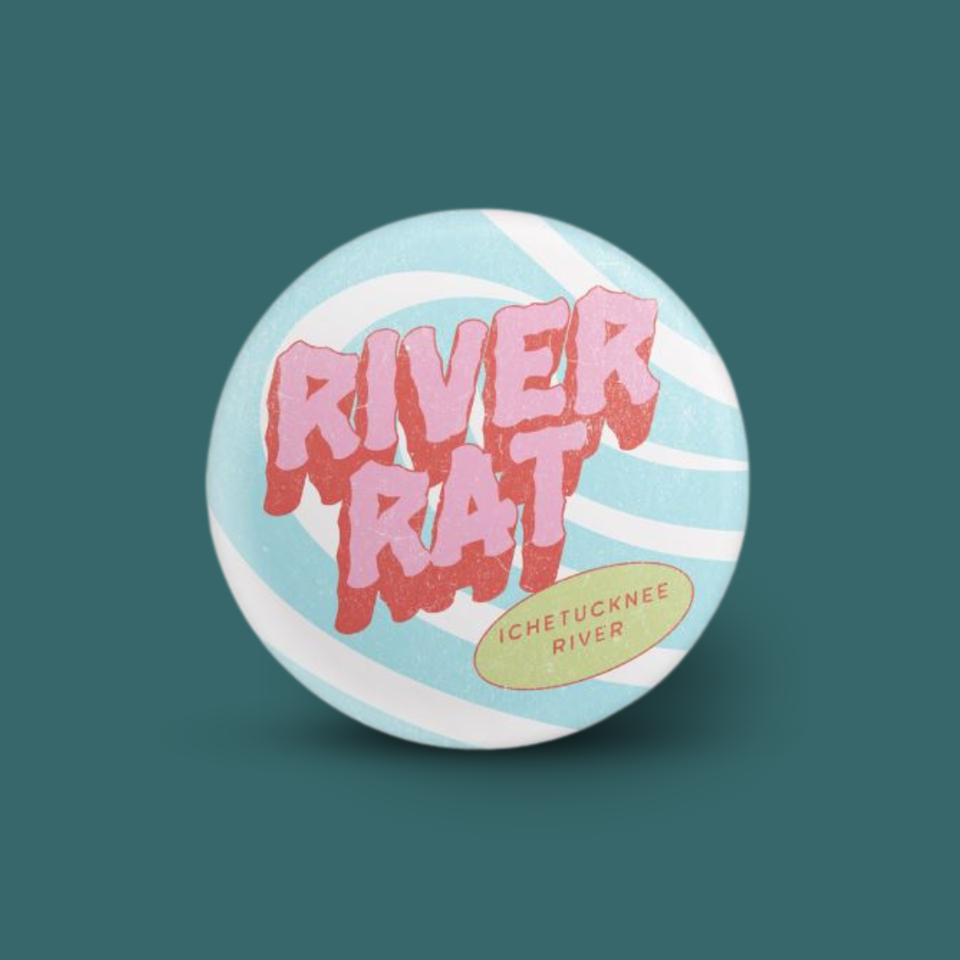 River Rat | Round Button Pin