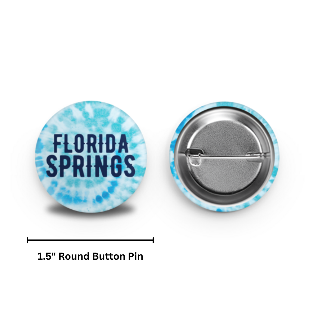 Florida Springs | Round Button Pin