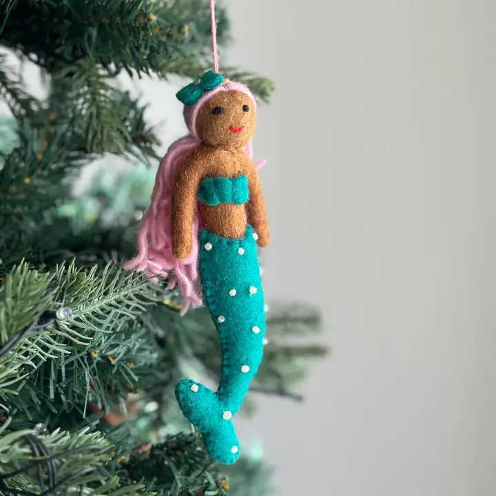 Felt Silk Springs Mermaid Ornament